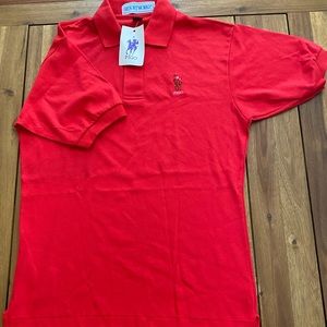 Medium Men’s Red Pigo Short-Sleeve Polo
